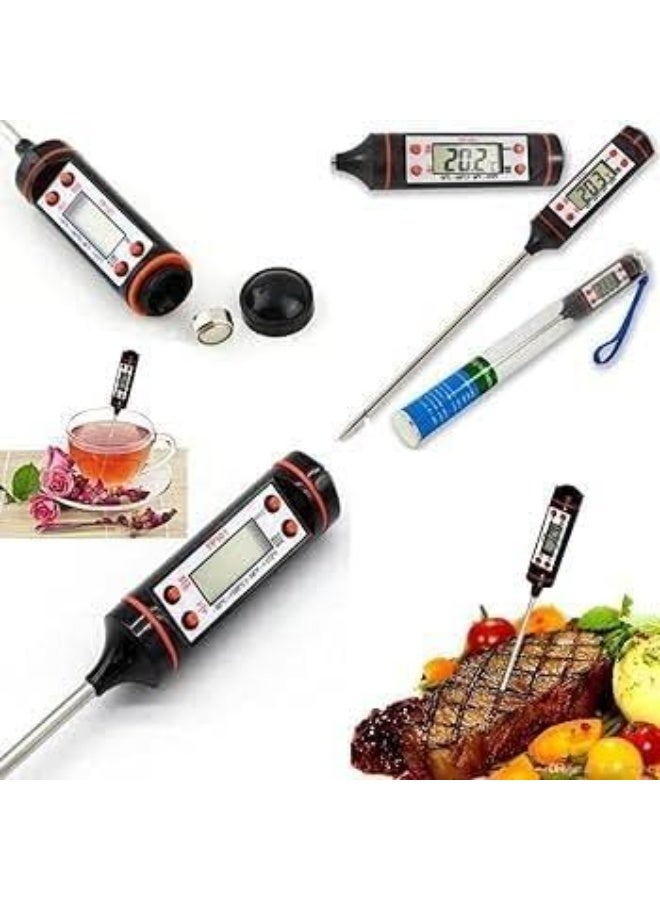 Multi-Purpose Instant Read Thermometer for Cooking – Ultra-Long Probe, °C/°F Selector for Meat, Steak, Baking, Milk & Candy - Image 2